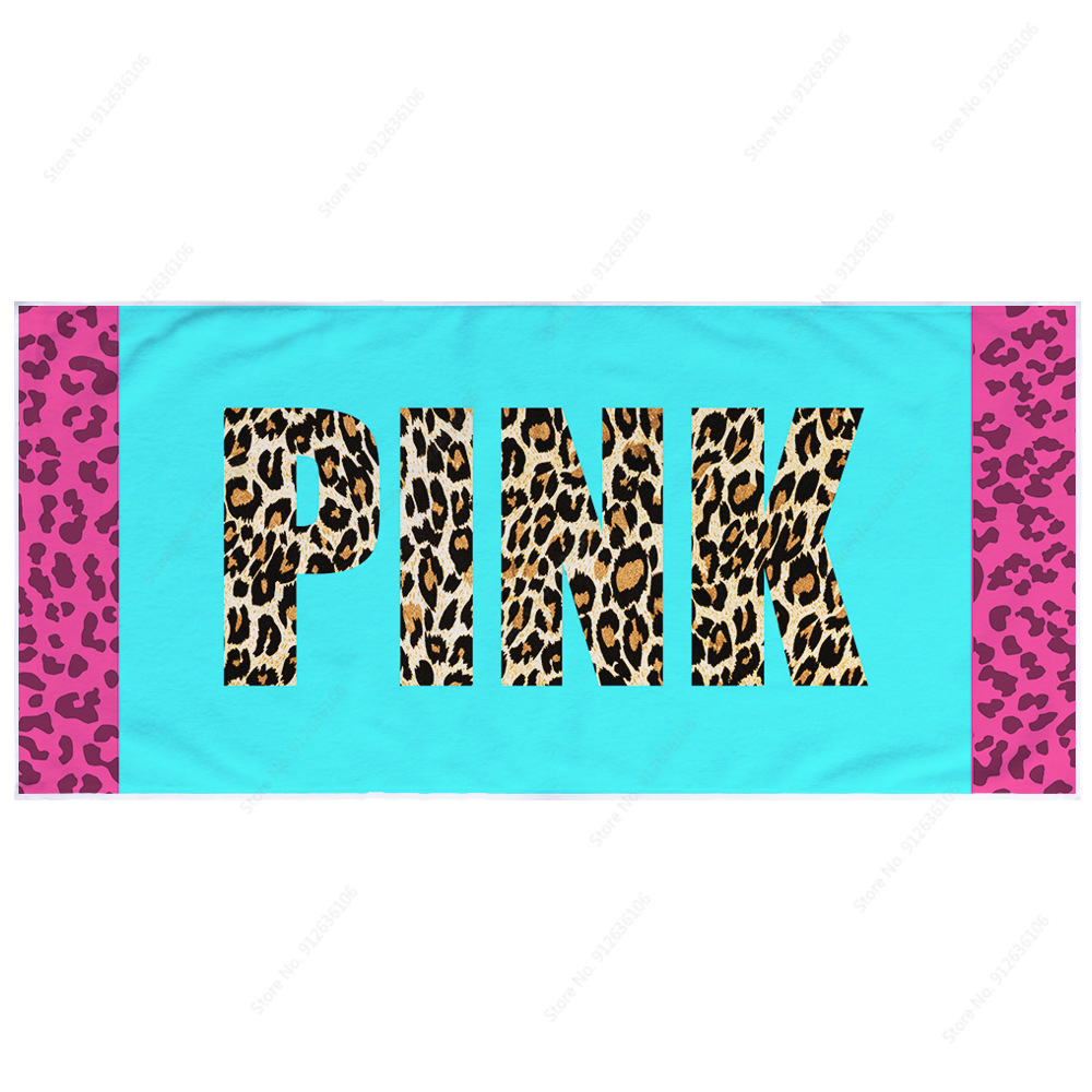 Sexy Pink Love Brand Asciugamani da bagno ASCOLLI SPEACCHI SPEACE QUAST SPORT ASCOLLI IN MICRIFICA LEOPARD asciugamani da palestra adulti 80x160 cm