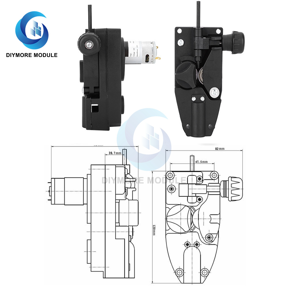 DC 12V 24V 8-15W MIG Welder Roll Roll Motor Motore di alimentazione del filo di saldatura 0,6-1,0 mm