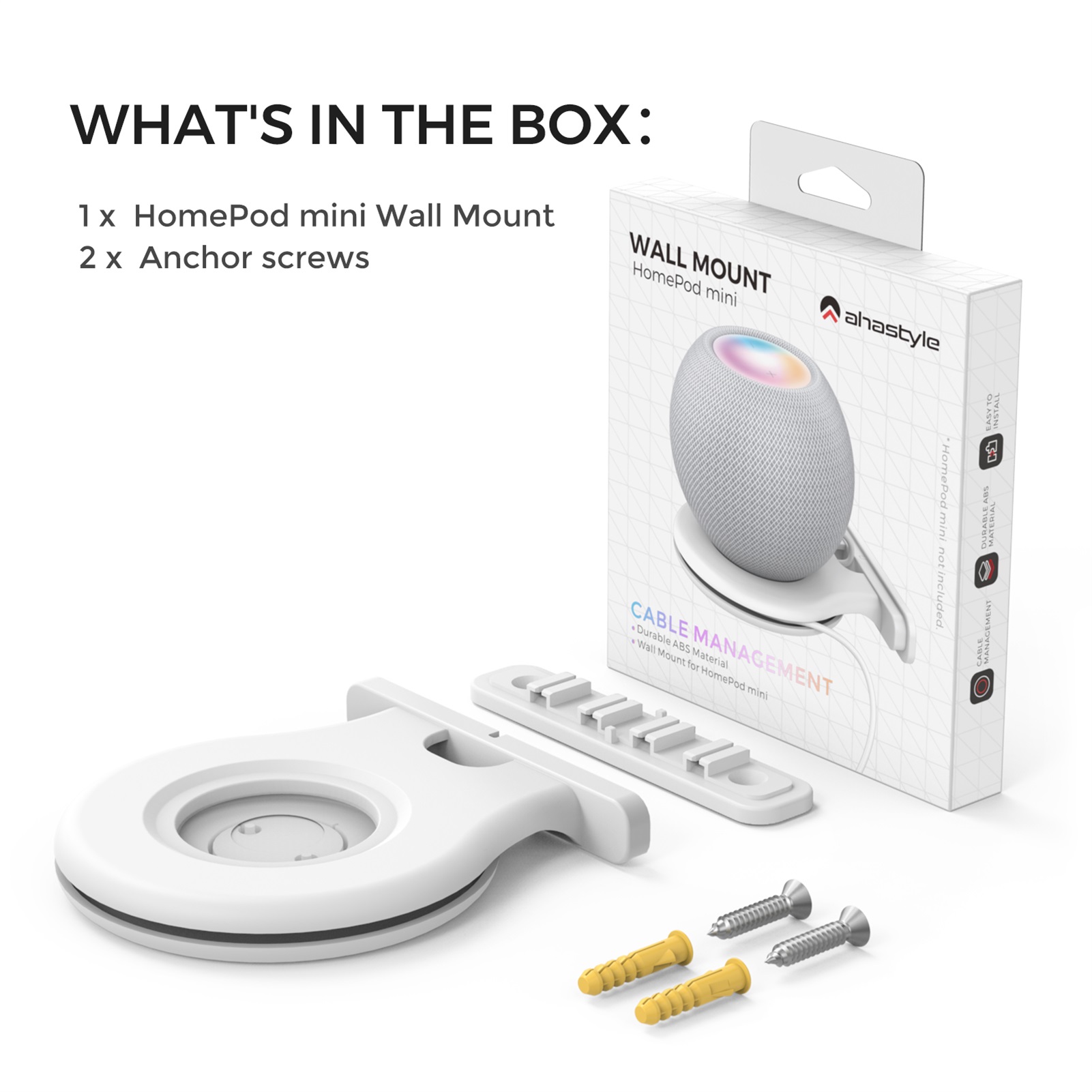 Wall Mount Holder For HomePod Mini Smart Speaker Accessories Detachable Wall Bracket For HomePod Mini Accessories Storage Rack