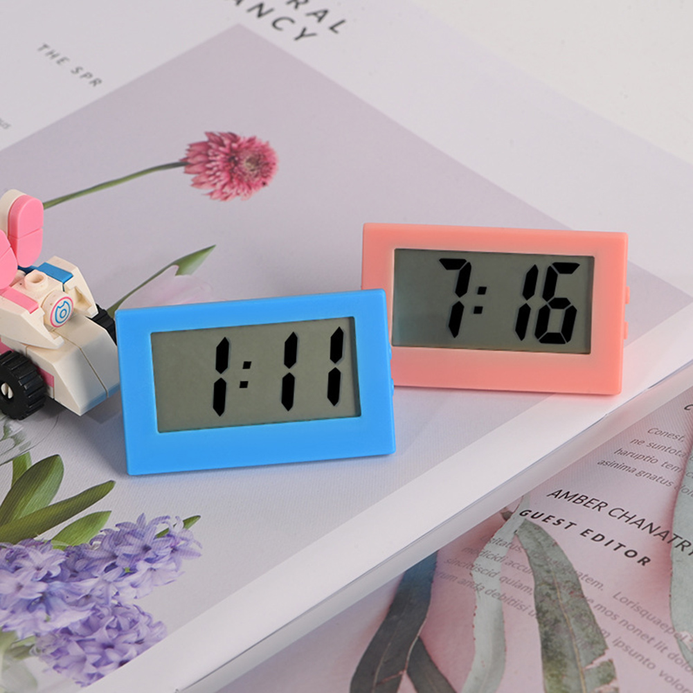 Mini LCD Digital Table Dashboard Desk Electronic Clock For Desktop Home Office School Silent Desk Time Display Clock