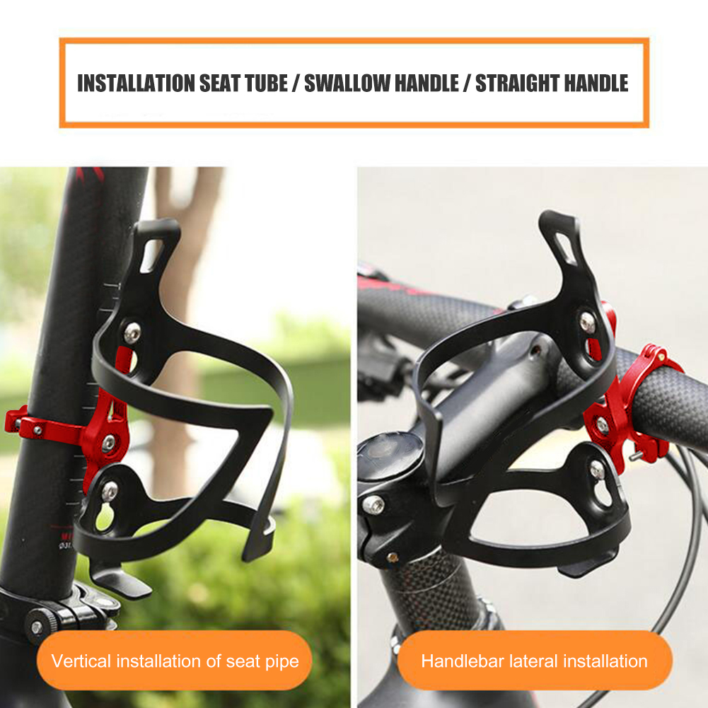 fiets waterfles kooi houder adapter motorfiets mtb kettle rack mount support aluminiumalloy fietsen stoelpostflesbevestiging