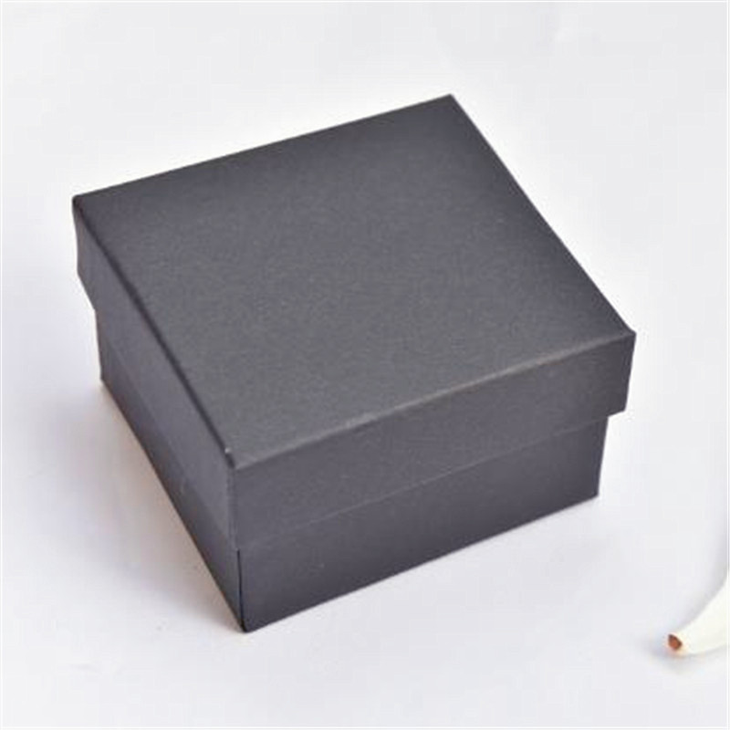 1 st liten Kraft Paper Box, brun kartong handgjorda tvållåda, vitt hantverk papper julklapp Box Black Packaging Jewely Box