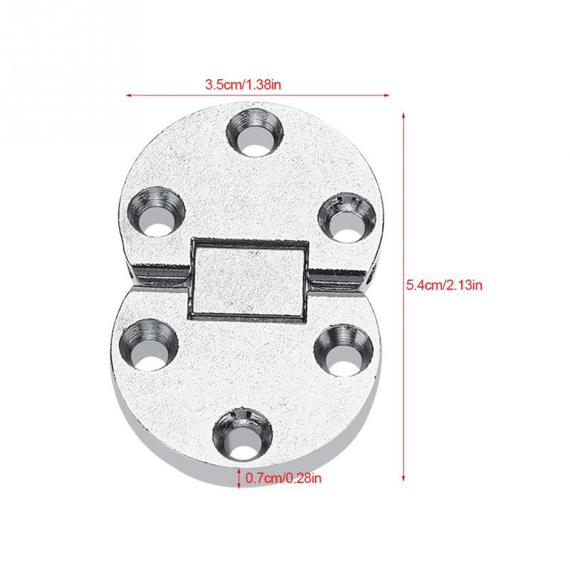 Charnière en alliage de zinc, charnière de table pliante autonome, meubles de maison, quincaillerie de forme ovale, matériel de table pliant
