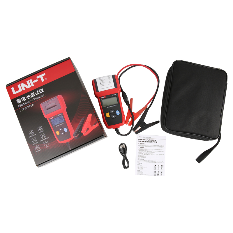 UNI-T Automotive Battery Tester 12V 24V Battery Test, Charge Test And Max Load Test Diagnostic Instrument UT673A/UT675A