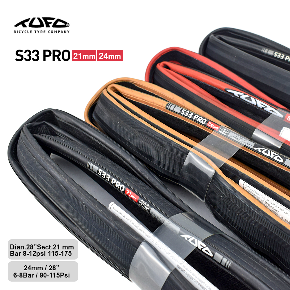 Tufo S33 Pro Road Bike Tubular Tire 90-115psi/115-175psi自転車タイヤ固定ギア28 