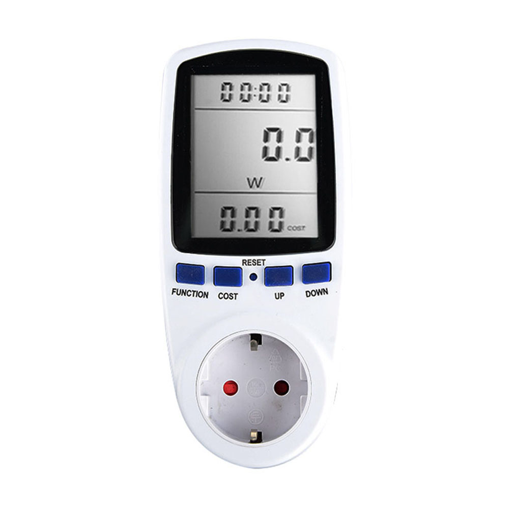 Digital LCD Energy Meter Wattmeter Reservice Device كهرباء كهرباء KWH محلل الطاقة US/FR/EU/UK/BR