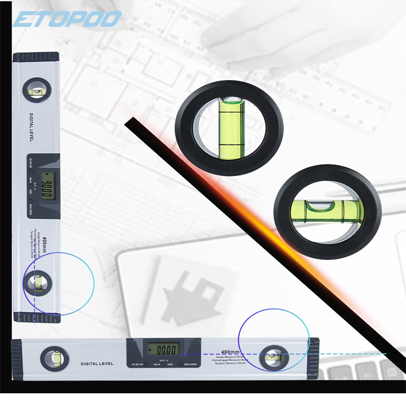 225 mm Livello elettronico 360 gradi Digital Dritractor Finder Inclinometro Magneti Level Digital Spirit Livello