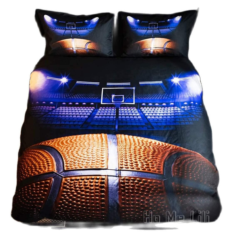 Basket-ball sportif ho me lili housse de couette sets liber ensemble pour une décoration de chambre de garçons adolescents