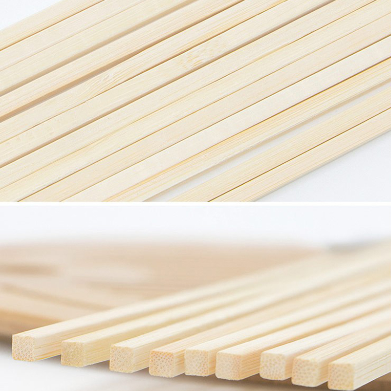 18cm*3mm正方形の竹の串焼き使い捨てパドルスティック木製バーベキューケバブフードミートフルーツスティックレストランバーキッチンアクセサリー