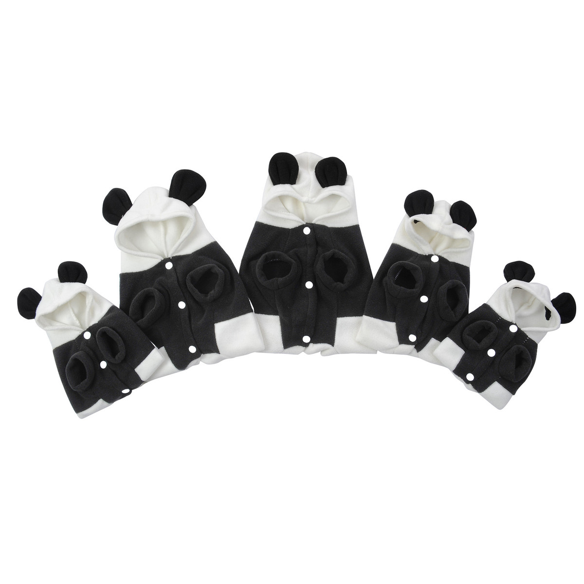 Panda Anzug Hoodie Kostüm Haustier Hund Kleidung süße Fleece Kleidung Weich warmes Manteljacke Cosplay Outwear Kleidung für Hunde Katzen Haustier Haustier