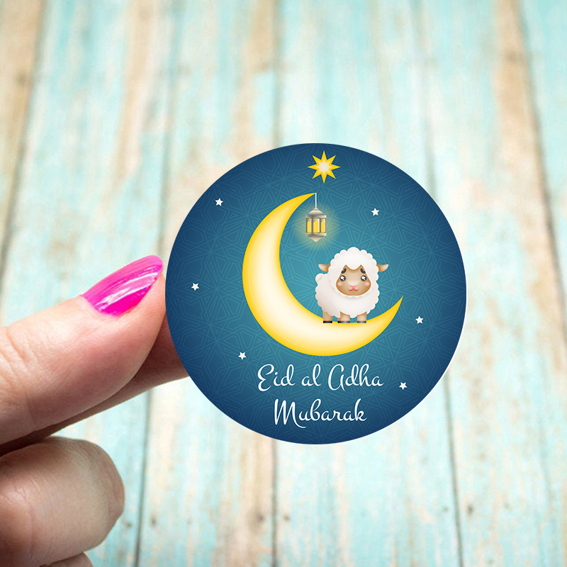 24/Eid al adha adesivos Etiquetas de festa decorações DIY Eid