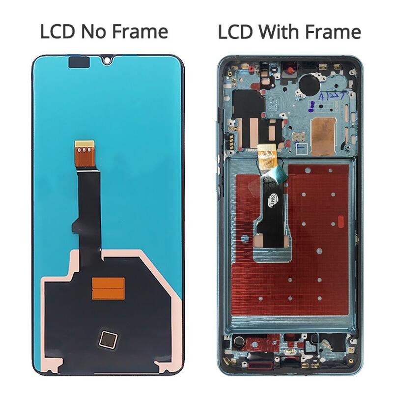 Exibição do AMOLED original para Huawei P30 Pro LCD Display Touch Screen Digitalizer COMPRIMENTO COM FORÇA VOG-L29 VOG-L09 VOG-L04 LCD