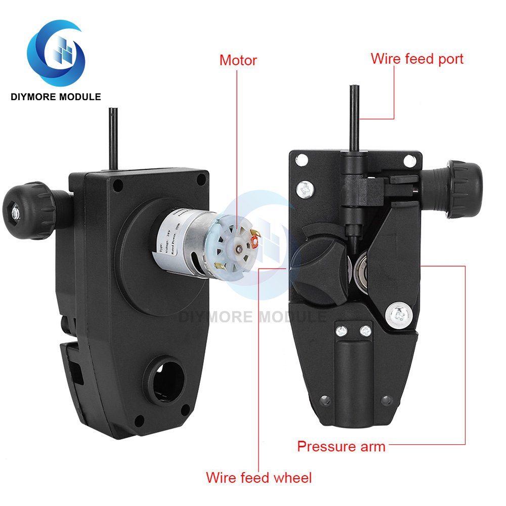 DC 12V 24V 8-15W MIG Welder Roll Roll Motor Motore di alimentazione del filo di saldatura 0,6-1,0 mm