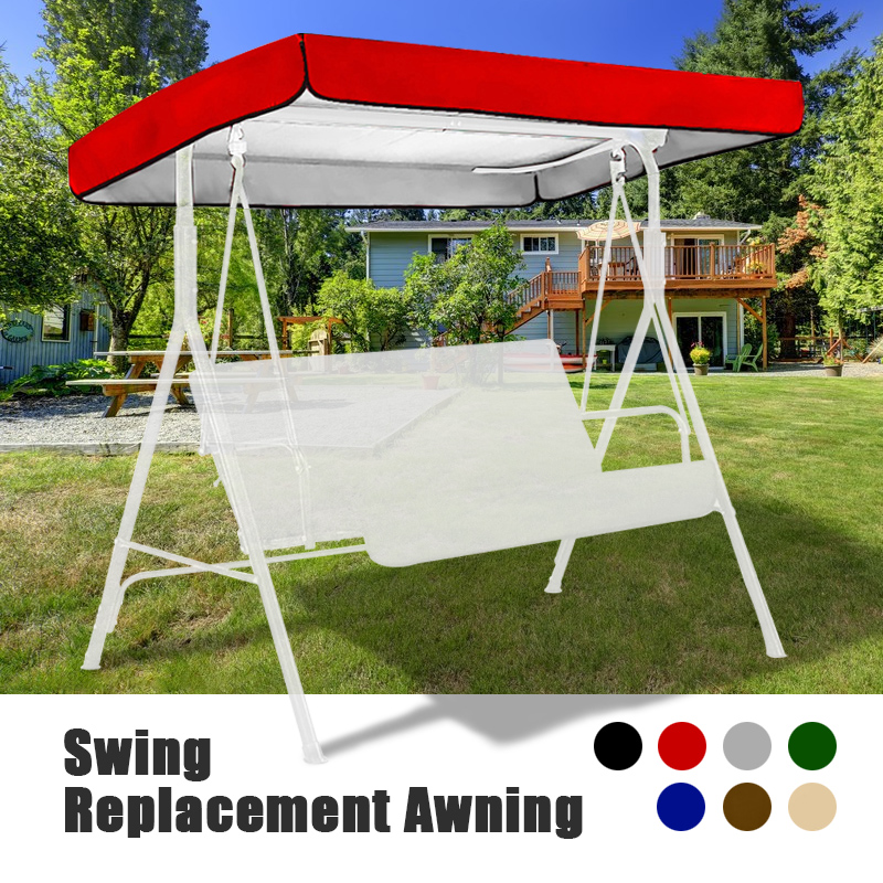 2 -3 Säters ersättning Canopy Awning Swings Cover Garden Outdoor Swing Chair Hammock Canopy Summer Waterproof Canopy Swing Covers