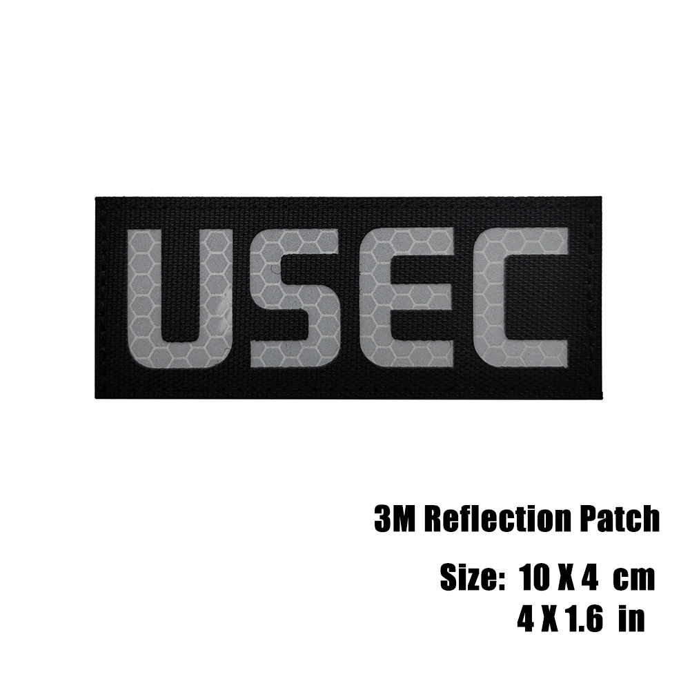 Ryssland fly från Tarkov USEC Bear broderad patch ryska spel infraröd reflekterande IR -lapptaktikmärken klistermärke