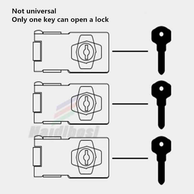 Zinklegering plätering självlåsning säkerhet hasp häftklammer med inte universella 2 nycklar lås skjul skåp hänglås dörr lås