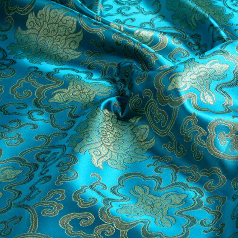 50*90cm Vintage Chinese Style Brocade Satin Jacquard FabricDIY Handmade Patchwork Satin Fabric For Sewing Kimono Cheongsam