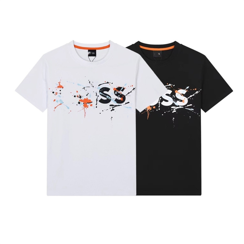 24 Top European и American Designer Print Top футболка высококачественная хлопчатобумажная футболка для роскошной одежды Hip Hop Street Clothing M-3XL