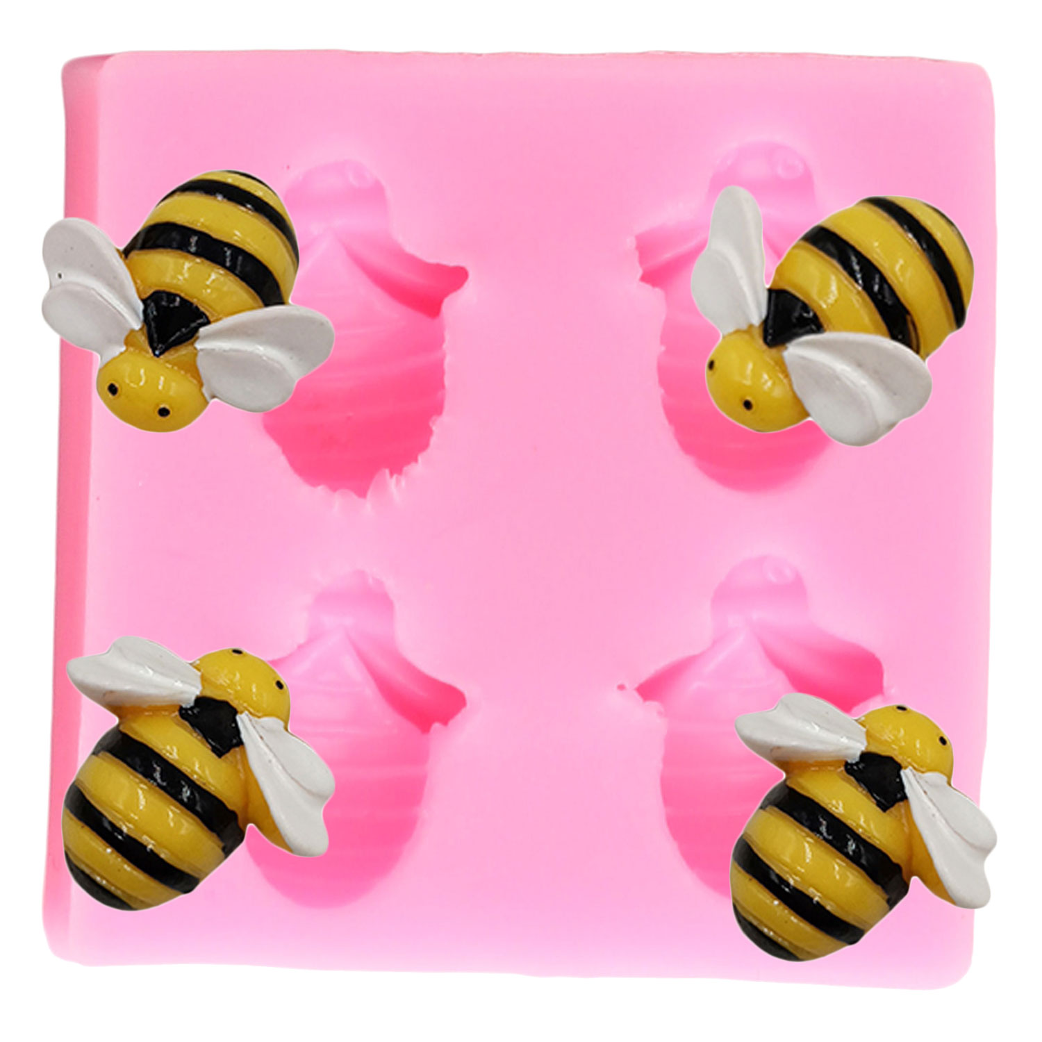 Bricolage en nid d'abeilles moules de moule en silicone