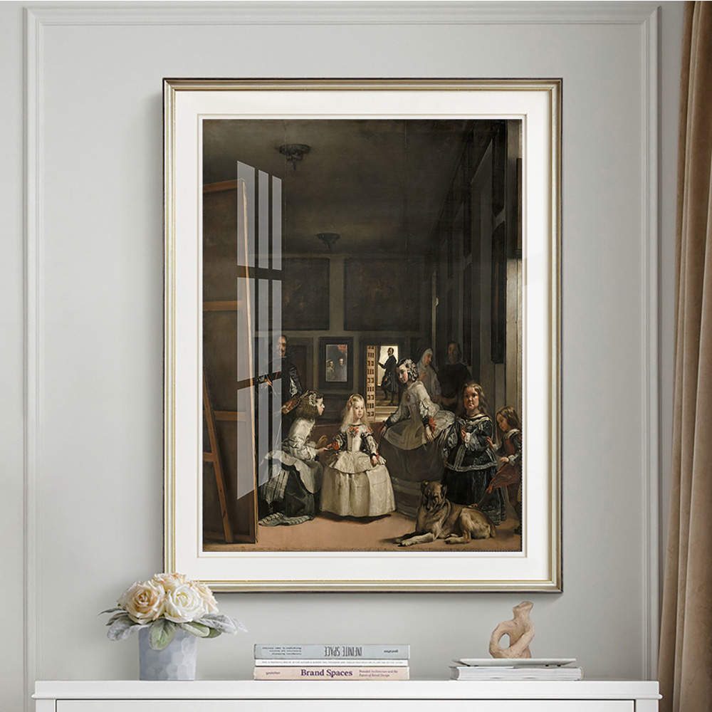 Diego Velazquez Art Print Poster Las Meninas Pintura Pintura Barroce adesivos de parede decoração Presente de inauguração