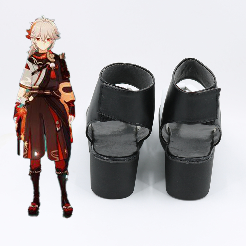 Jeu anime genshin impact kaedehara kazuha cosplay chaussures fête cosplay boots chaussures hommes femmes halloween bottines personnalisées