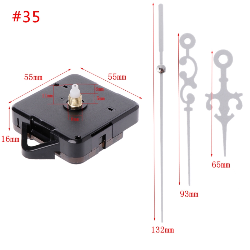 Quartz Clock Movement Mechanism Hands Wall Repair Tool Parts Silent Kit Set DIY G32A