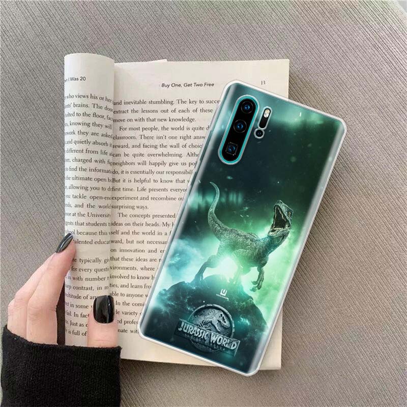 World Jurassic Park Phone Case For Huawei P50 P10 P20 P30 P40 Pro Cover Mate 40 30 20 10 Lite Capa Shell