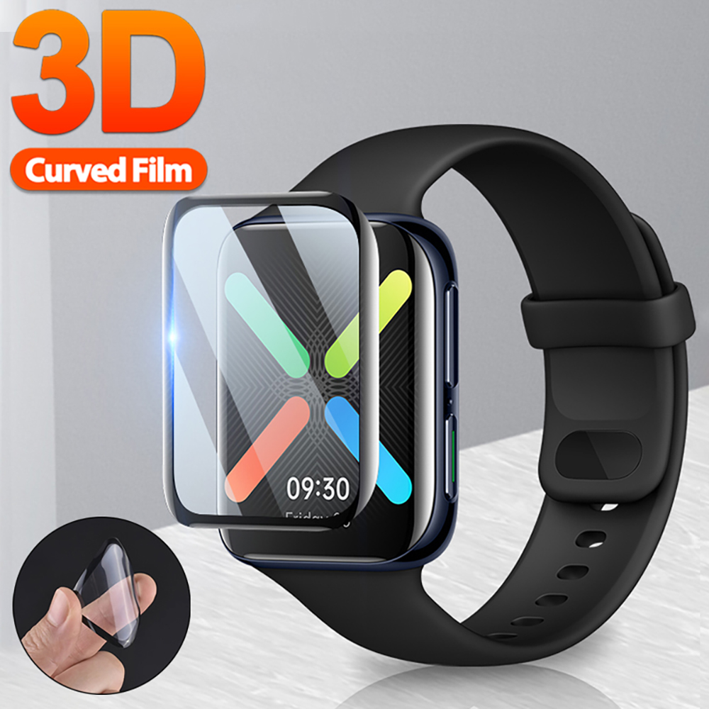 3D Soft Fiber Glass Protective Film Cover för OPPO Watch 2 41mm 42mm 46mm Screen Protector för Oppo Watch Smartwatch Accessories