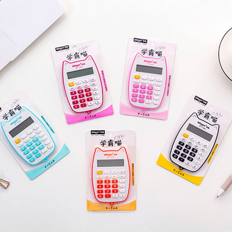 Basic Standard Calculators Mini Digital Desktop Calculator 12-cijferige LED-display 1 X AAA Battery Powered Smart Calculator