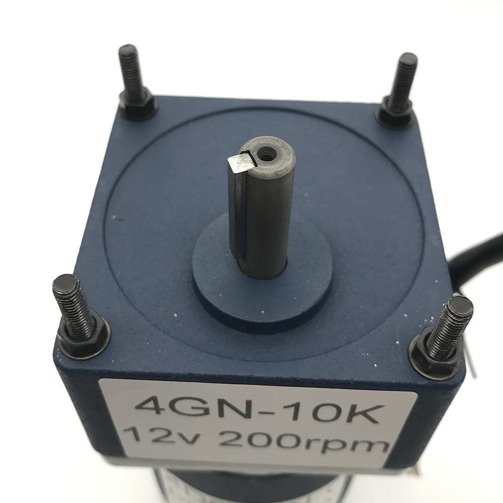 60W Mikro Dişli Redüktör Motor DC 12V 24V Düşük Hızlı 10 ila 600rpm Yüksek Tork 3.2 ila 100kg Ayarlanabilir Hız Geri Dönen Motor