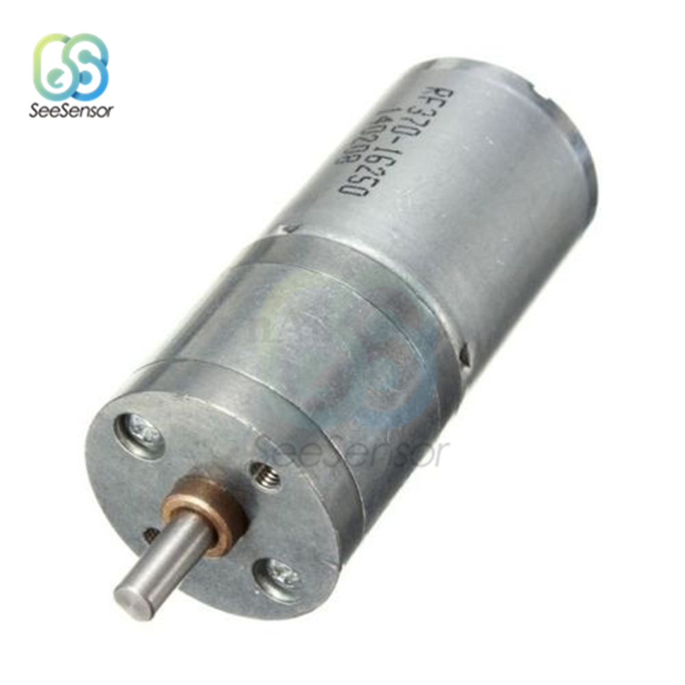 JGA25-370 MINI MOTOR DC 12V Motor elétrico Torque alto 5/10/15/20/30/60/100/150/200/300/400/500/1000/1200 rpm