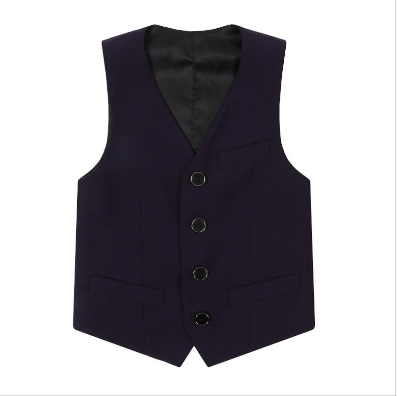 Garçon scintillant Vest Silver Gold Color Boy Stage Costumes Taille 100-150T Bélomordes Blazers Viete de qualité Black Bleu noir