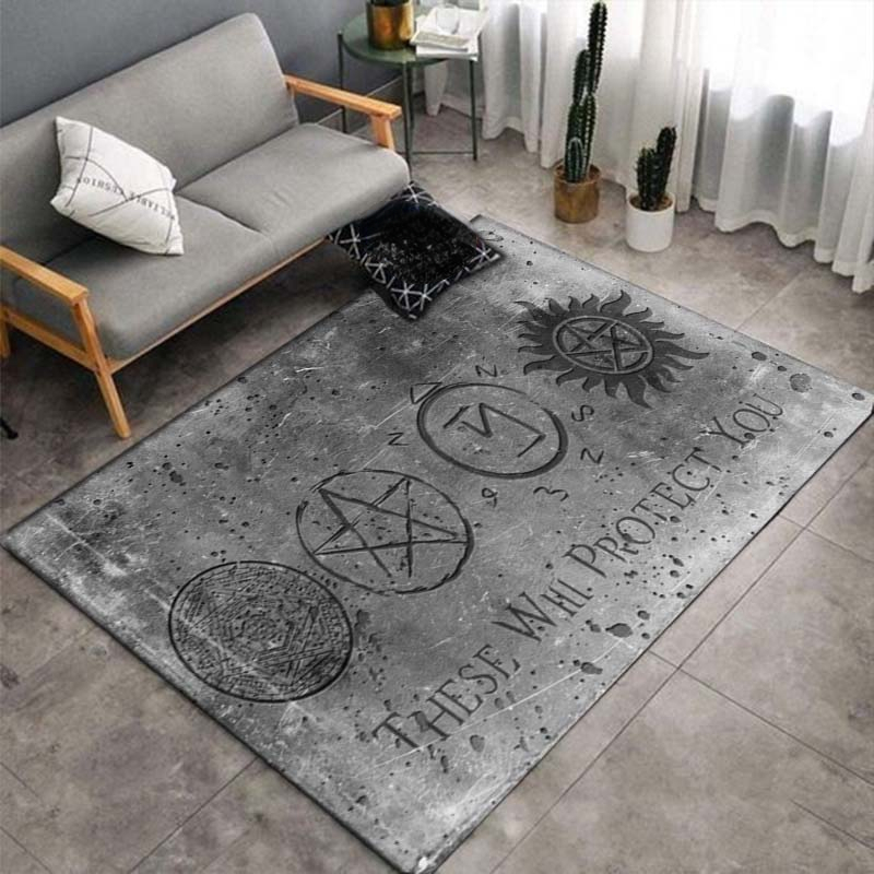 Tapis surnaturel Exorcisme Tapis super doux pour le décorateur de salon tapis de sol et tapis de cuisine dans le salon