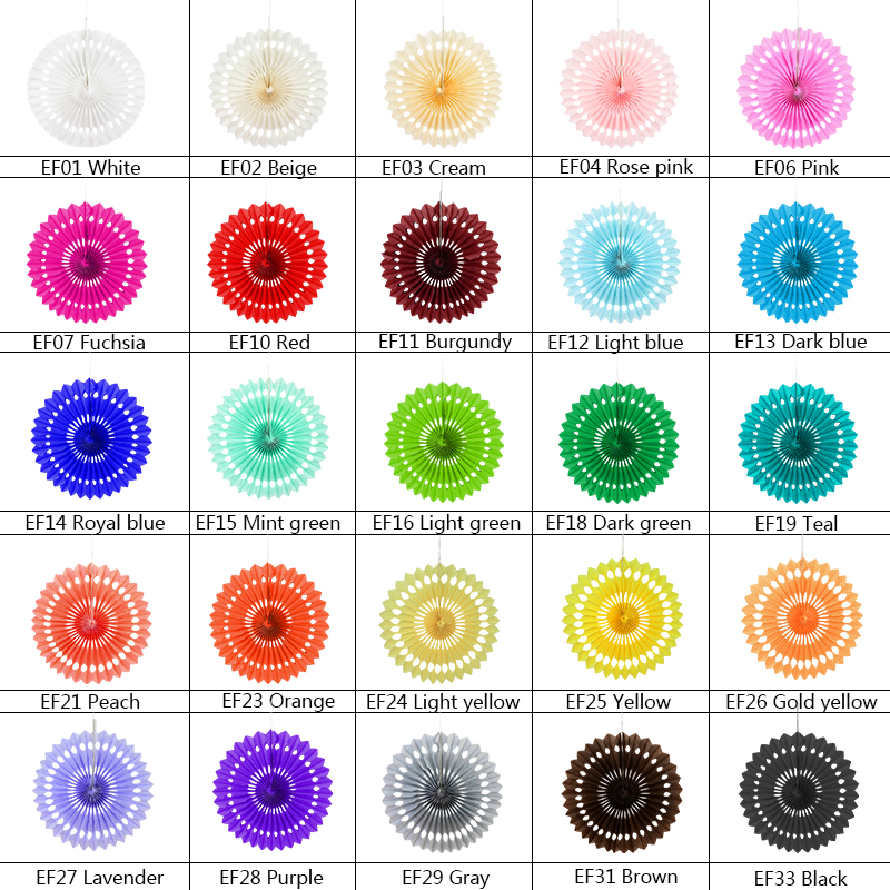 5st 20 cm 25 cm 30 cm färgglada vävnadspappersfläktar bröllop hängande dekor utskuren pappershjul för nyår födelsedagsfest leveranser