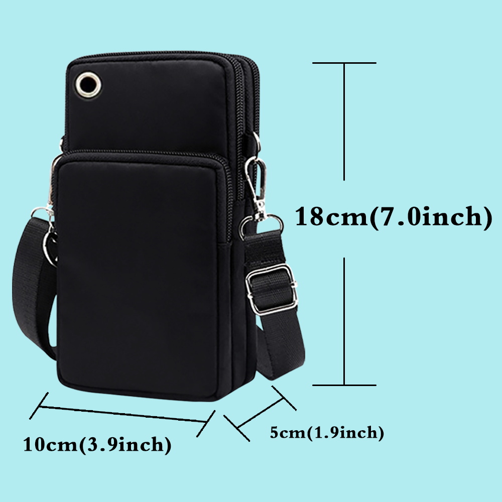 Universele mobiele telefoontas voor Samsung/iPhone/Huawei/HTC/LG Case portemonnee Madsstoelpatroon Outdoor Sportarm Purse Schoudertas