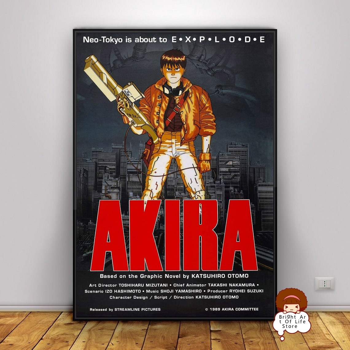 Akira 1988 Film Poster Kapağı Fotoğraf Tuval Baskı Duvar Sanat Ev Dekoru Çevresiz