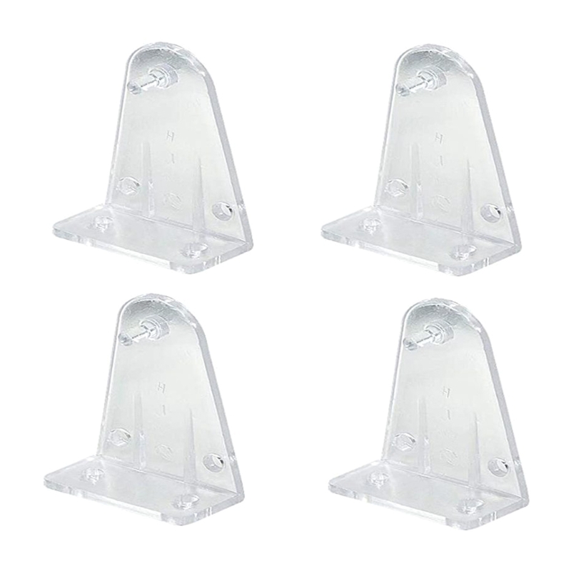 10 -stks Houd de beugels doorzichtige plastic raam jaloezieën Bodem Rail Holder Clips