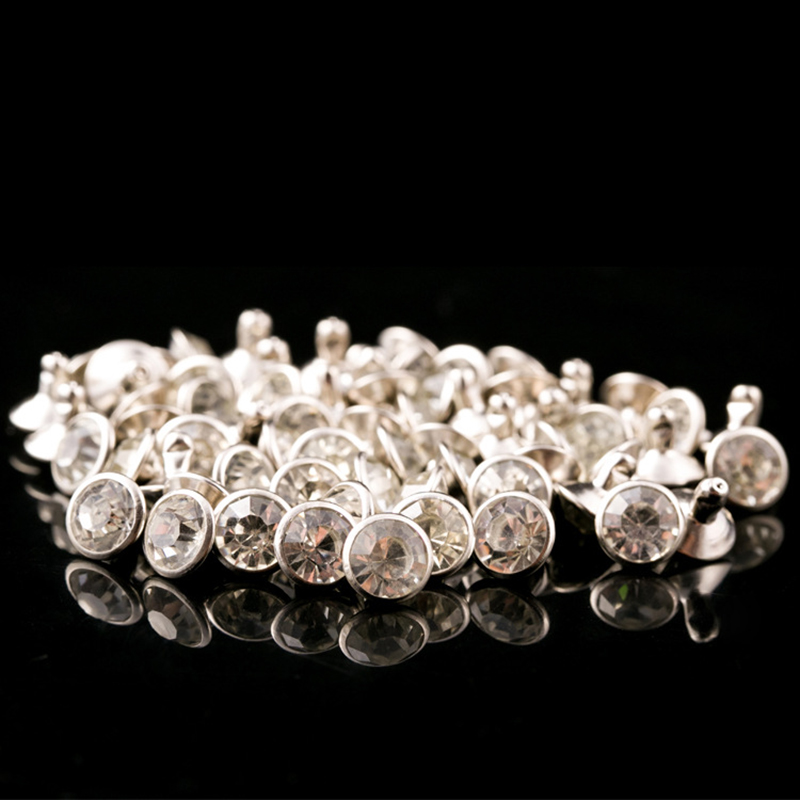 Strassnieten Synthetische Kristallstollen Bag Clos Leder Handwerk Handy Hülle DIY Decor Accessoires 6/7/8/9/10/11mmmm