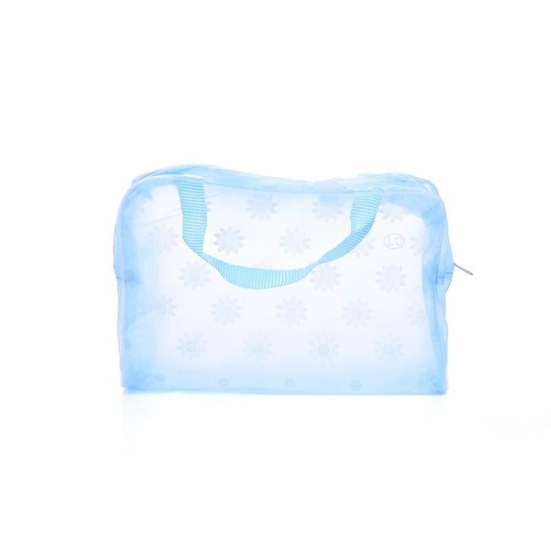 新しく設計された印刷透明な防水メイクアップバッグ旅行ランドリートイレトリーキット