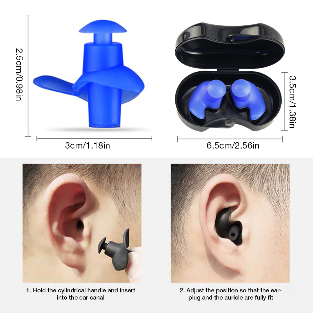 e bouchons d'oreille doux nage en silicone étanche bouchons d'oreille imperméables