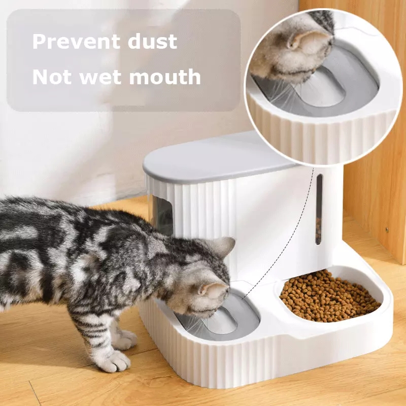3L Pet Cat Food Bowl Dog Automático alimentador com alimentos secos Tigela de água potável Bigida de água de grande capacidade Tigela de água de alimentação