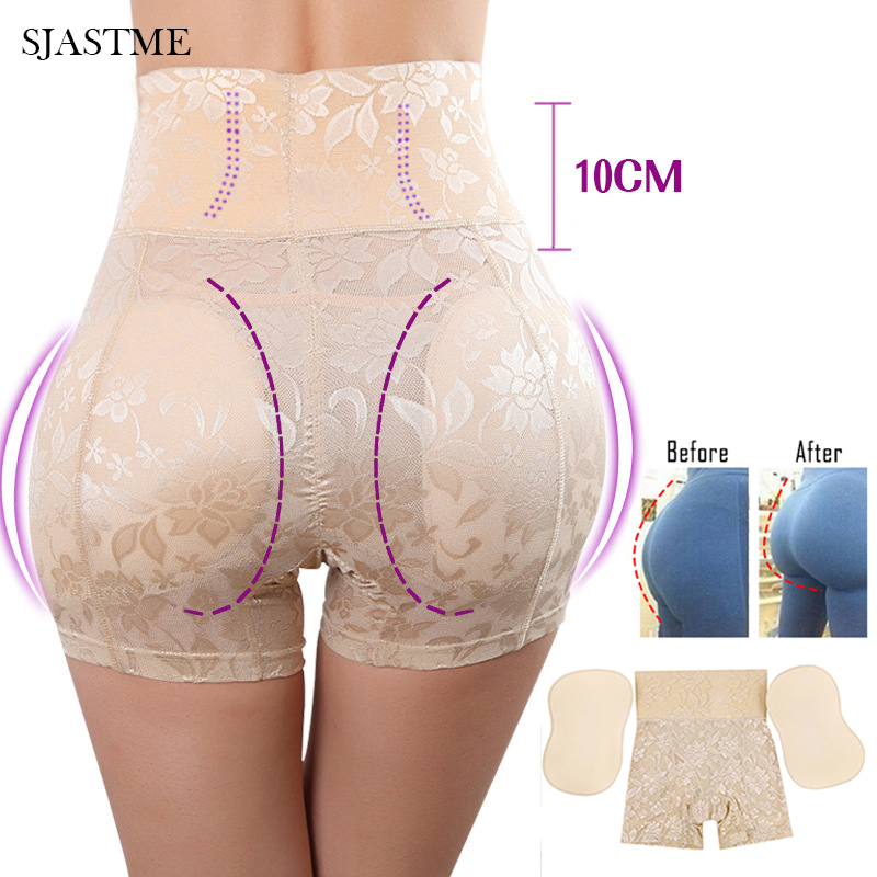 Sjastme invisible Butt Butter Booty Enhancer Control Control Pantes Body Shaper Pads Sous-pants Push Up Shapewear Hip Panty