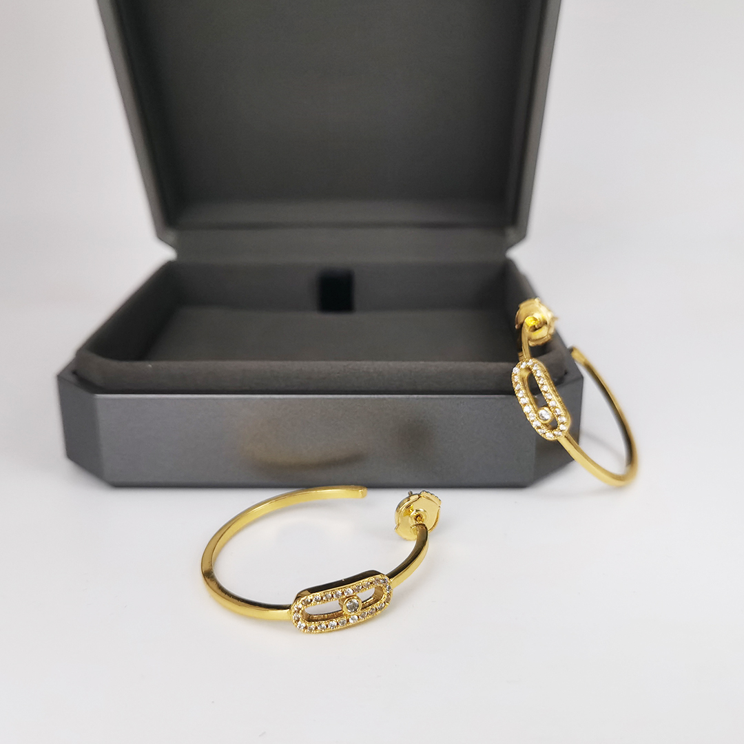 Fin 925 Sterling Silver Luxury Big Circle Hoop örhängen för kvinnor Charm 2024 Trend Designer Party Wedding Fashion Jewelry Gifts