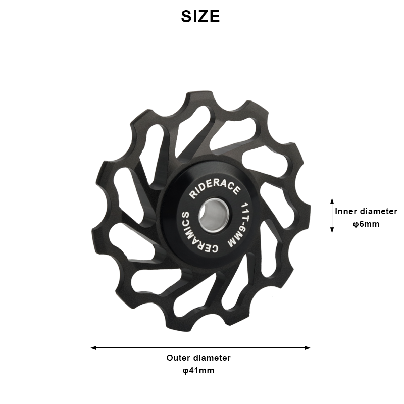 自転車セラミックプーリーリアデレイラーホイール11tガイドシマノスラムロードバイク4mm 5mm 6mm mtbパーツ用ジョッキープーリー