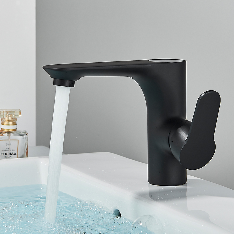 Bathroom Faucet Temperature Display Screen Basin Faucet Single Handle Deck Mount Mixer Tap Hot Cold Water Sink Taps Crane