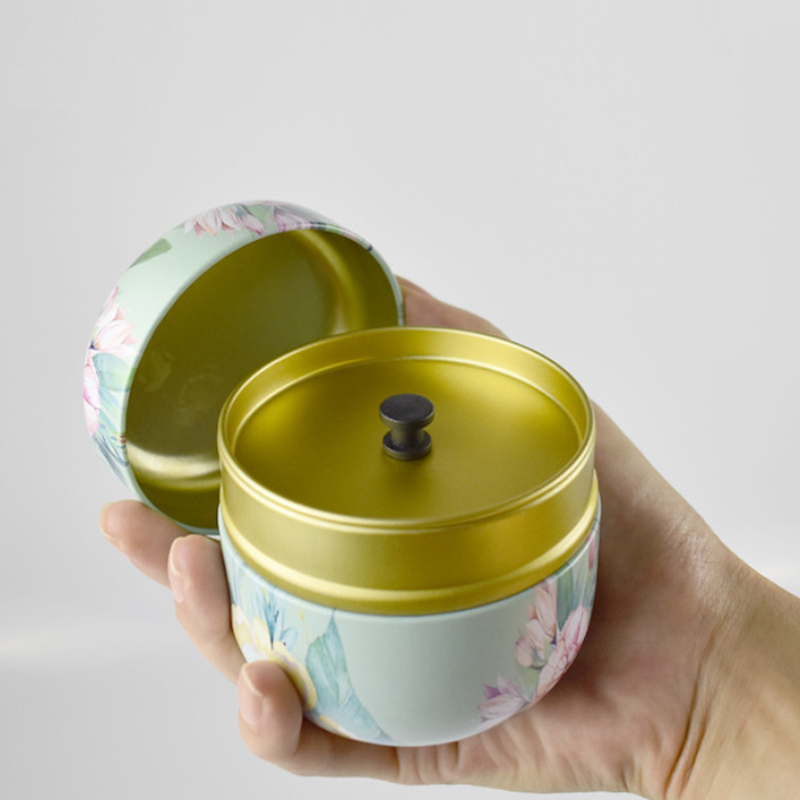 Caddy Kaffeepulverdosen mit Deckel chinesischer Haushalt versiegelt Can Matcha Container Mini Aufbewahrungsboxen Tee Caddies