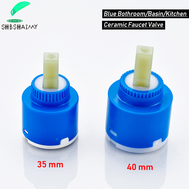 35mm 40mm Blue Bothroom/Basin/Kitchen Faucet Valve Ceramic Cartridge Valve MixerタップRepalceアクセサリー蛇口置換部品