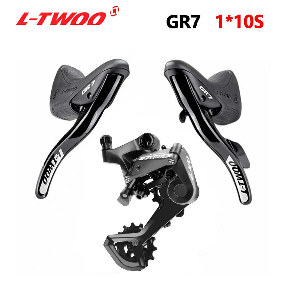 LTWOO GR7 10S Droga 1x10 prędkość grupy 10 Velocidade R/L SHifters + tylne przerzutki żwirowe kompatybilne z Shimano 4700