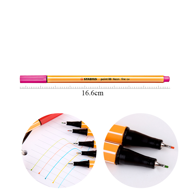 Marker Pen Stabiilo 88 Smukły wskórki Haczyk Linia Linia szkic Pen 0,4 mm Fibre Pen Pen Pióro Slim Plasty