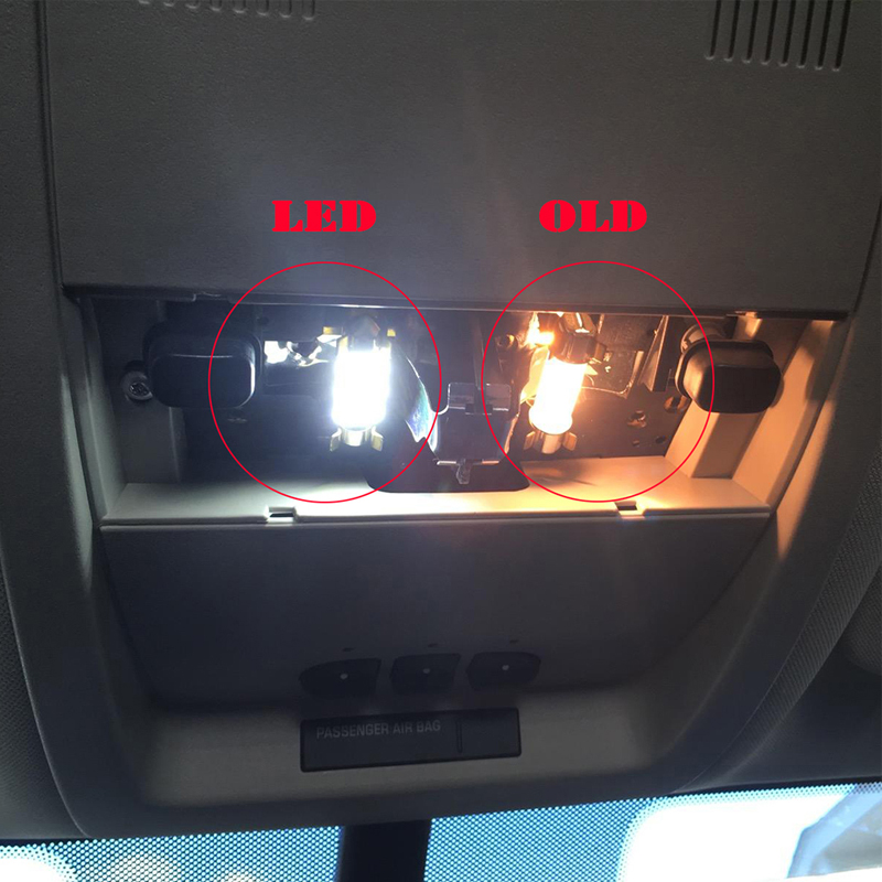 Vehicle Led Interior Light License Plate Lamp Bulbs For Skoda Superb Octavia A5 2 Fabia Rapid Yeti Citroen Grand Picasso